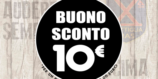 10 EURO DI SCONTO PER IL TUO CARRELLO!